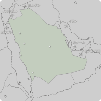 サウジアラビアの地図