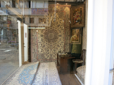 グランド・バザールのペルシャじゅうたんのお店