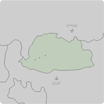 ブータンの地図