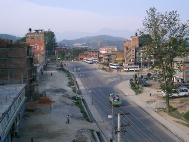 チベットとインドを分ける山の分岐点