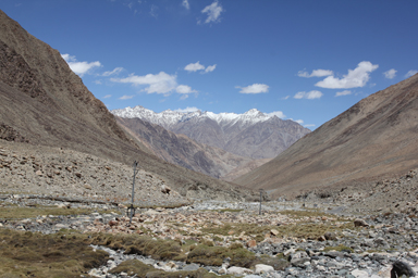 チャンラ峠を抜けた後の下り道