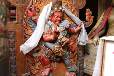 寺院の奥にある秘密の空間。