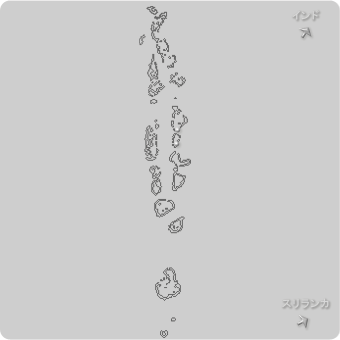 モルディブの地図