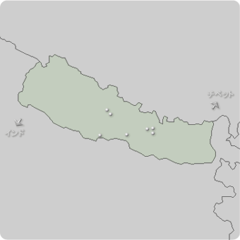 ネパールの地図