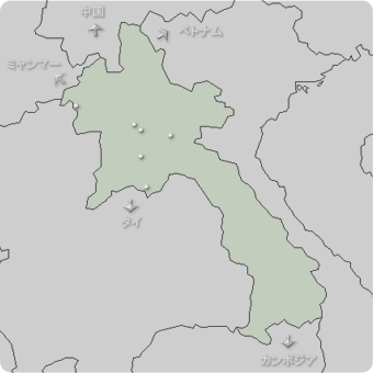 ラオスの地図
