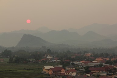 ルアンパバーンの穏やかな街並み