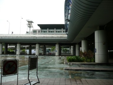 マレーシアとの国境の建物