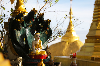 あちこちに仏像があふれている場所