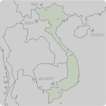 ベトナムの地図