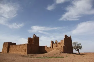 カスバ街道の崩れかけたカスバの光景
