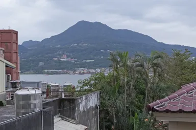 淡水の淡水川が海に流れる場所