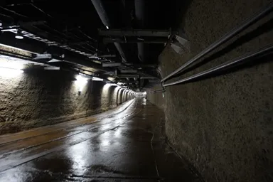 青函トンネルの坑道