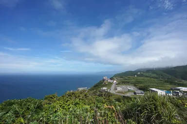 青森の龍飛崎の風景