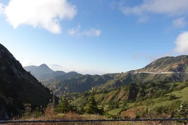 群馬のさわやか街道の絶景の尾根道