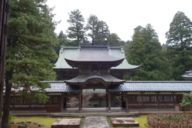 福井の永平寺の静かな境内