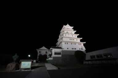 茨城の常総市にある白い豊田城