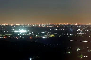筑波山から都心とスカイツリーの夜景