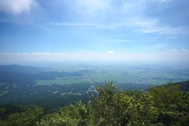 筑波山のスカイデッキからの眺め
