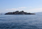 船の上からの軍艦島