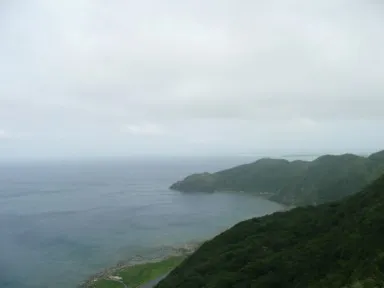 久米島の断崖の比屋定バンタ