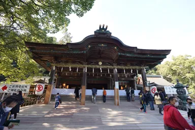 香川の正月の金刀比羅宮の本殿