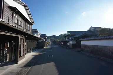 宮崎の飫肥の武家屋敷通りの町並み