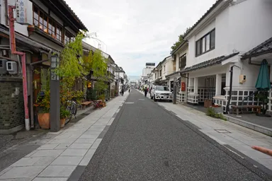 長野の松本の中町通りの街並み