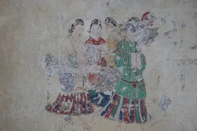 奈良の高松塚古墳の女性の壁画