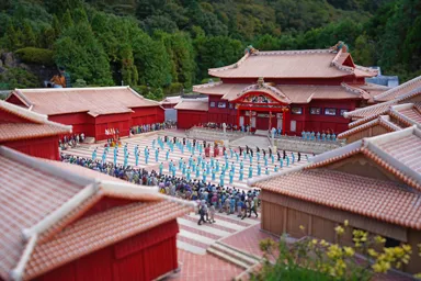 栃木の東武ワールドスクウェアの首里城