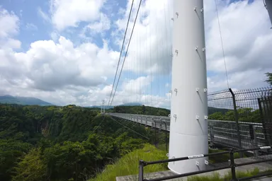 大分の九重“夢”大吊橋の全景