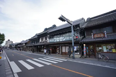 川越の蔵造りの町並み