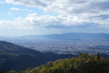 滋賀の比叡山ドライブウェイからの京都の街並み
