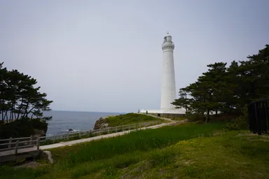 島根の白い出雲日御碕灯台