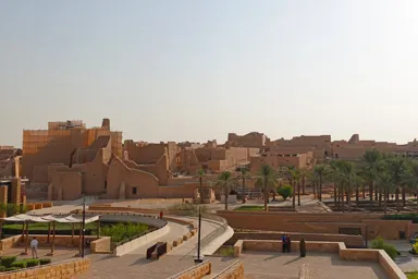 ディルイーヤの古代の遺跡の全景の見どころ