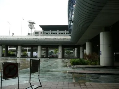マレーシアとの国境の建物
